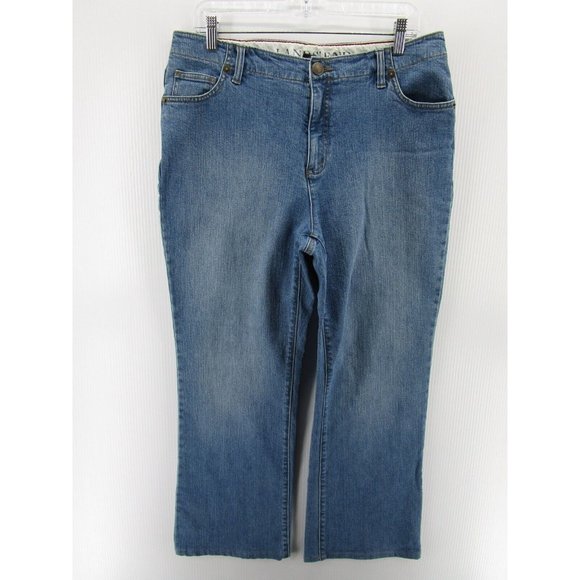 Lands End Jeans 14 Bootcut Original Fit Classic Waist Denim Pants Y2K - Picture 1 of 10